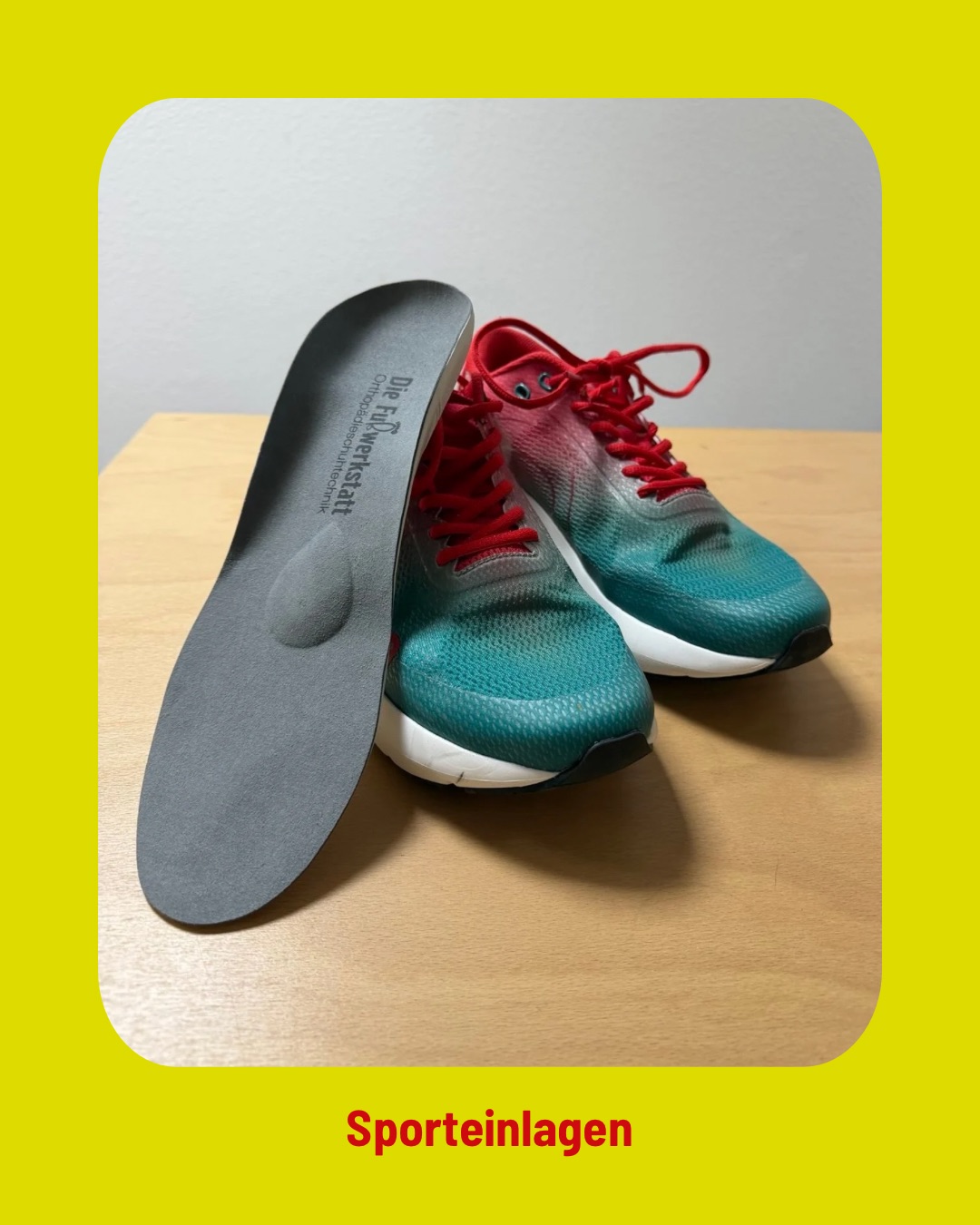 Sportschuhe mit Sporteinlagen
